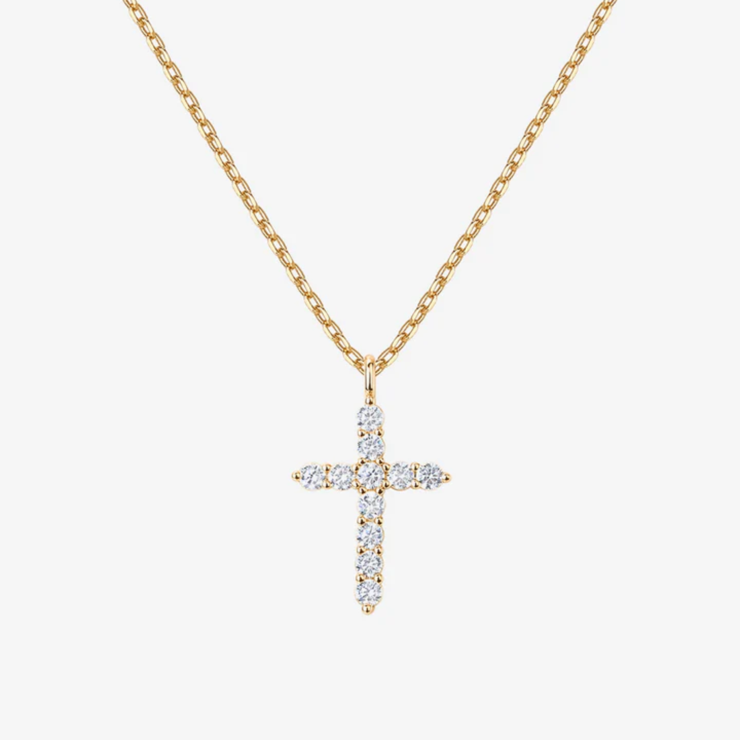 Women’s Cubic Zirconia Cross Pendant Necklace