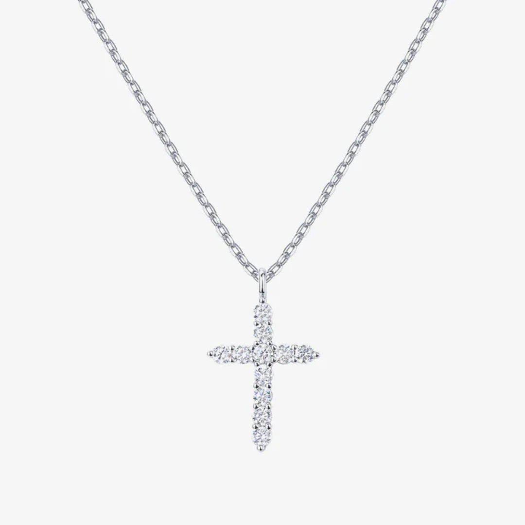 Women’s Cubic Zirconia Cross Pendant Necklace