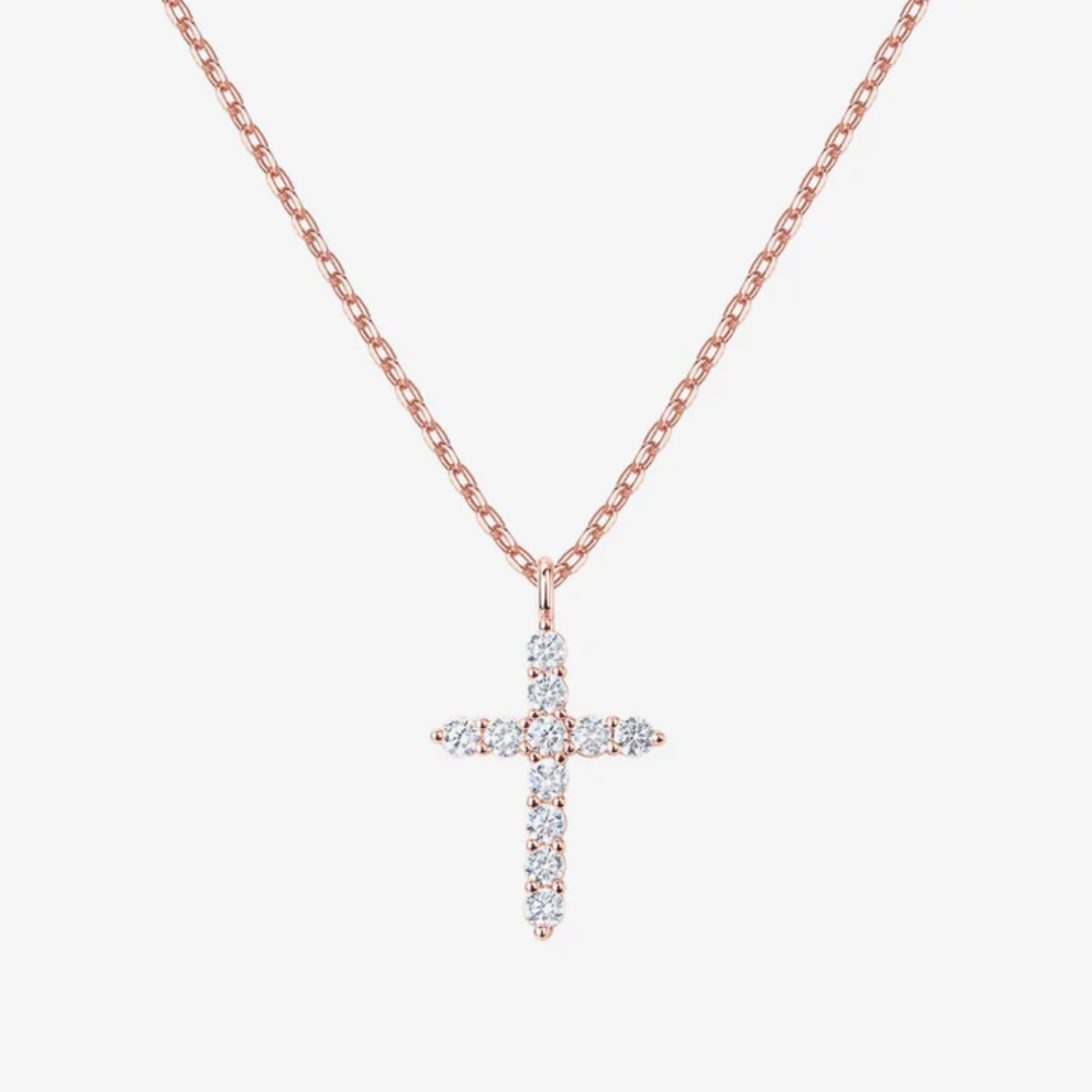 Women’s Cubic Zirconia Cross Pendant Necklace