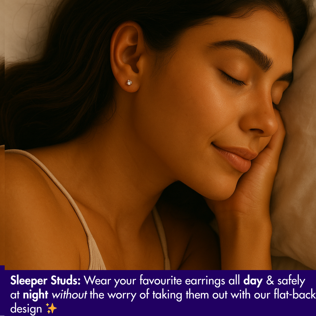Women’s Flat Back Stud Earrings