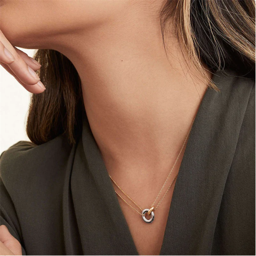 Women’s Harper Hoop Pendant Chain Necklace